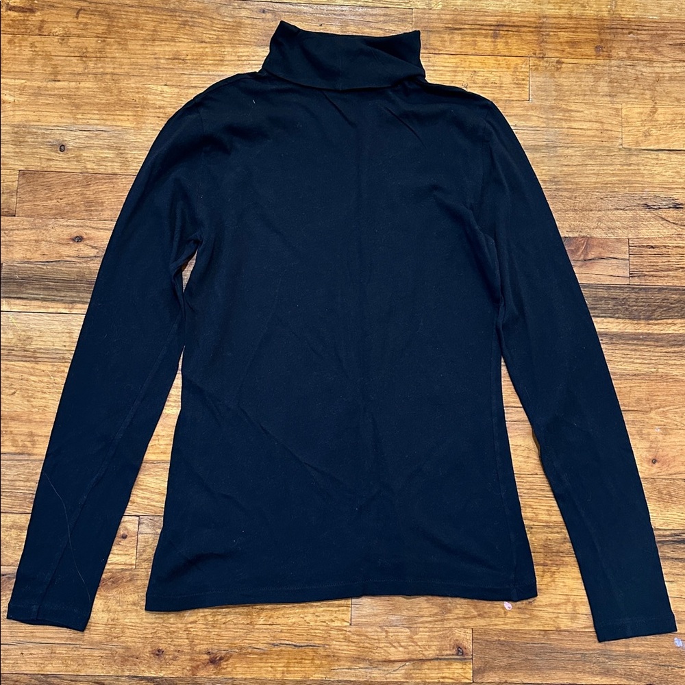 Set of J.Crew Tissue Turtlenecks- Black and Pink Medium - Picture 8 of 14